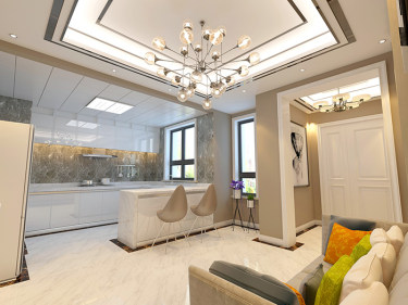 280平别墅现代简约厨房