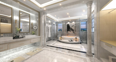 350平别墅雅致新中卫生间