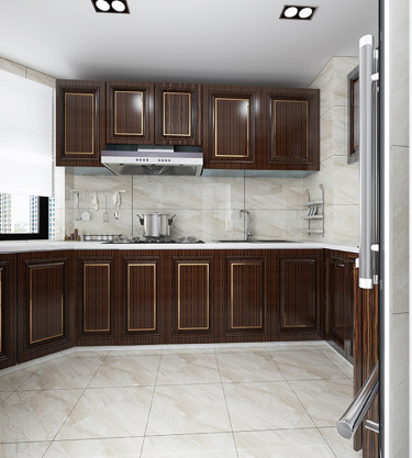 99平2室雅致新中厨房