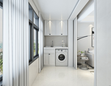 114平3室现代简约阳台