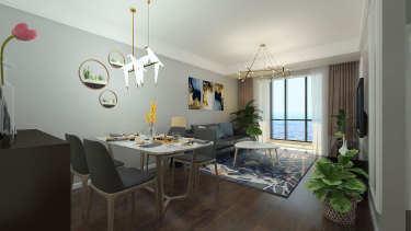 60平1室原木风餐厅