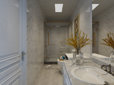 180平跃层/复式现代简约卫生间