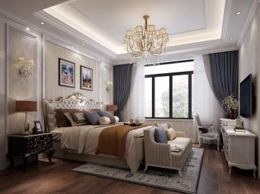 190平5室原木风卧室