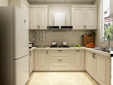 143平跃层/复式原木风厨房