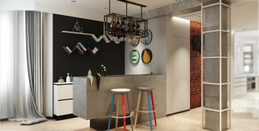 250平别墅现代简约走廊