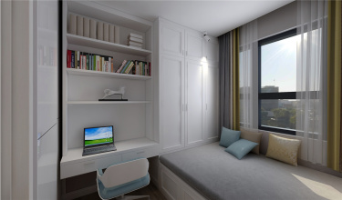 89平3室原木风儿童房