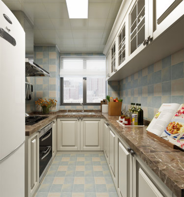 186平4室原木风厨房