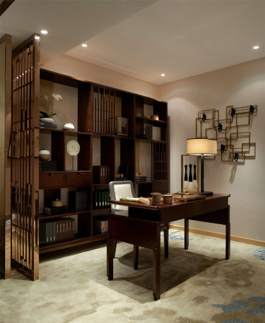 89平2室雅致新中书房