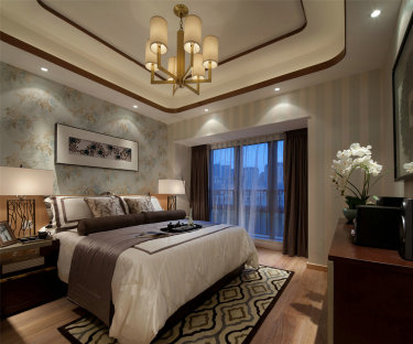 89平2室雅致新中卧室