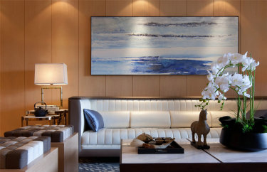 89平2室雅致新中客厅