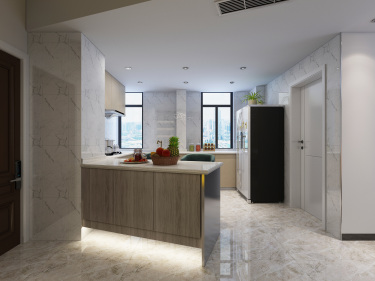 128平2室现代简约厨房