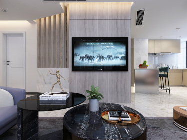 128平2室现代简约客厅