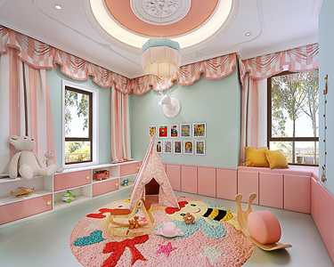 500平别墅其他儿童房