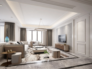 243平4室原木风客厅