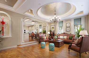 500平别墅其他客厅