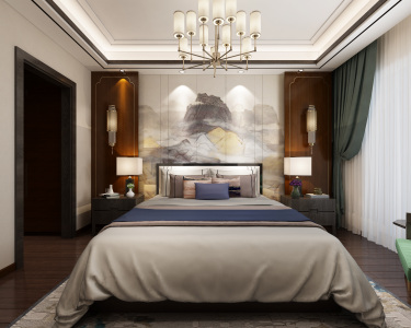 240平跃层/复式雅致新中卧室