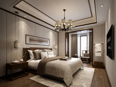 220平跃层/复式雅致新中卧室