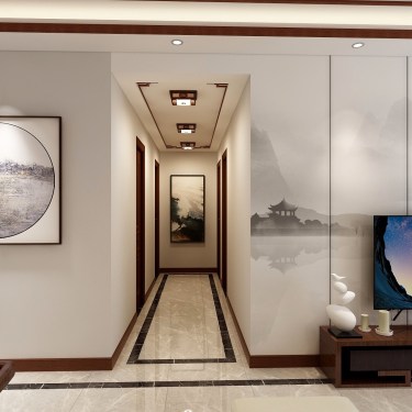 93平3室现代简约走廊