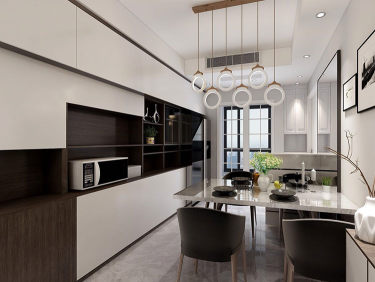 120小四室装修，蓝色男娃房，粉色女娃房与玩乐房设计实力圈粉