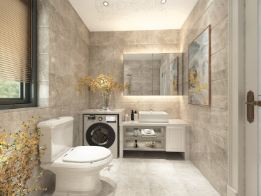 180平3室现代简约卫生间