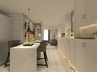 45平公寓原木风客厅