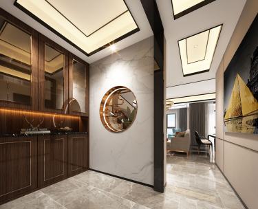 233平别墅现代简约走廊