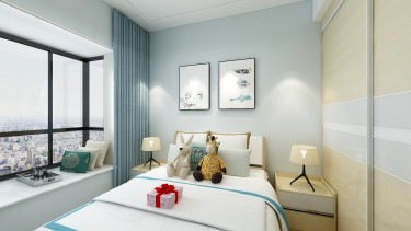 118平跃层/复式雅致新中儿童房