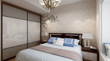 118平跃层/复式雅致新中卧室