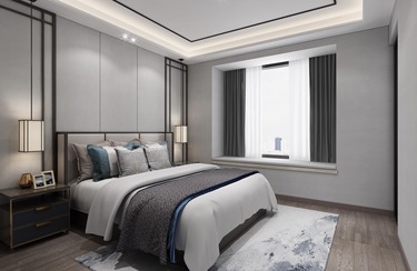 160平5室雅致新中卧室