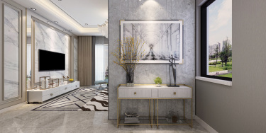 255平别墅现代简约玄关