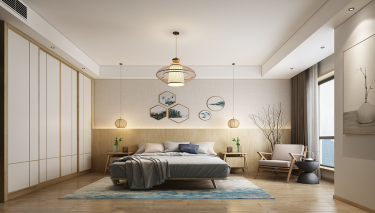 221平4室禅意日式卧室