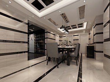 210平3室现代简约餐厅