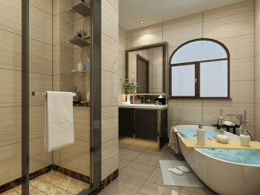 380平别墅雅致新中卫生间