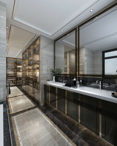 540平别墅雅致新中卫生间