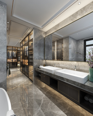 540平别墅雅致新中卫生间