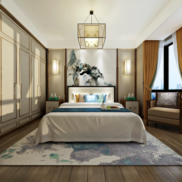 230平4室雅致新中卧室