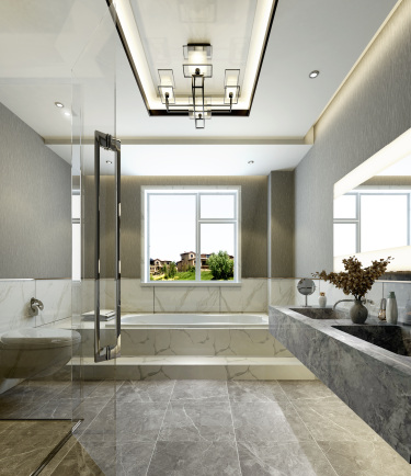 402平别墅雅致新中卫生间