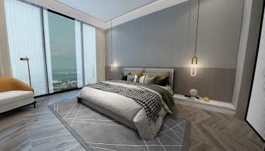 135平2室现代简约卧室