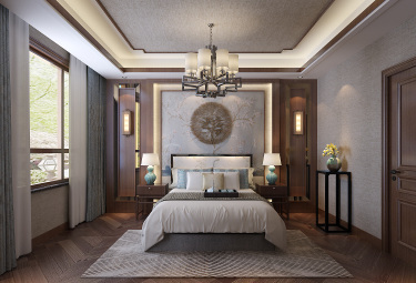 215平4室雅致新中卧室