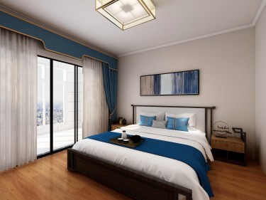 170平跃层/复式雅致新中老人房