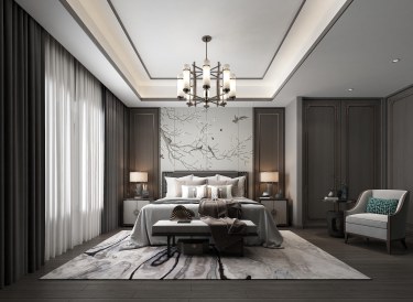 223平跃层/复式雅致新中卧室