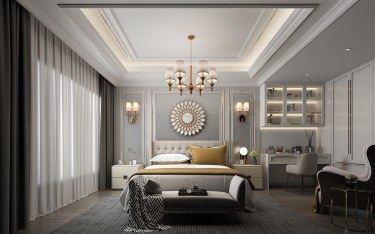 223平跃层/复式雅致新中卧室