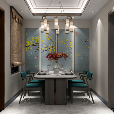 110平跃层/复式雅致新中餐厅