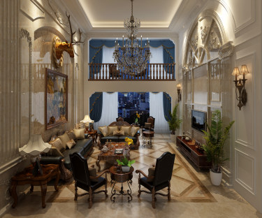 300平别墅其他客厅