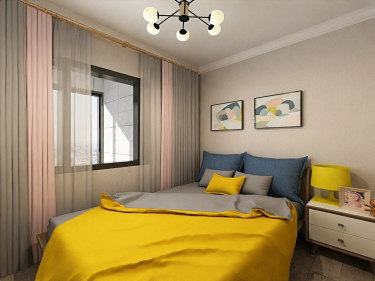 89平3室原木风儿童房