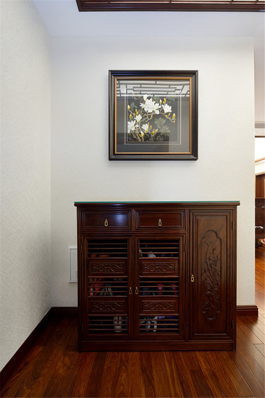 135平3室雅致新中玄关