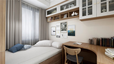 107平3室原木风书房