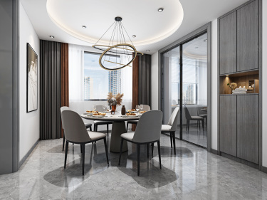 260平5室现代简约餐厅