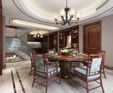 280平5室雅致新中餐厅