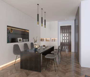 83平1室现代简约餐厅